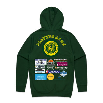 2026 ADULT Basic Hoodie with PLAYER NAME Green or Black  Thumbnail